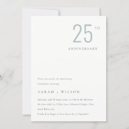 Invitación mínima al Aniversario de Azul Dusky