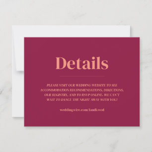 Invitación mínima de Boda ovalado