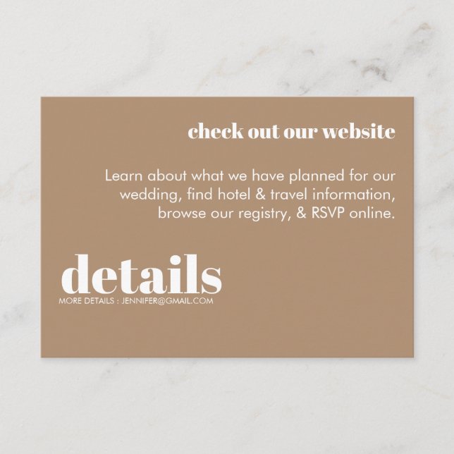 Invitación mínima de Bodas (Anverso)