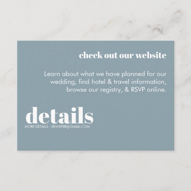 Invitación mínima de Bodas (Anverso)