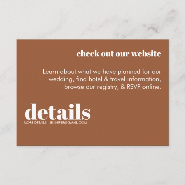 Invitación mínima de Bodas (Anverso)