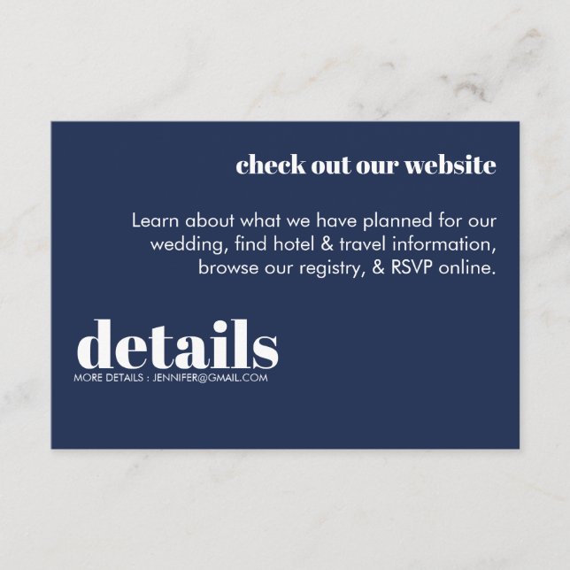 Invitación mínima de Bodas (Anverso)