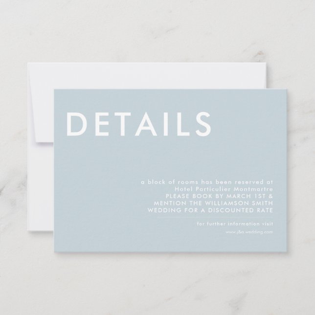 Invitación mínima de Bodas (Anverso)