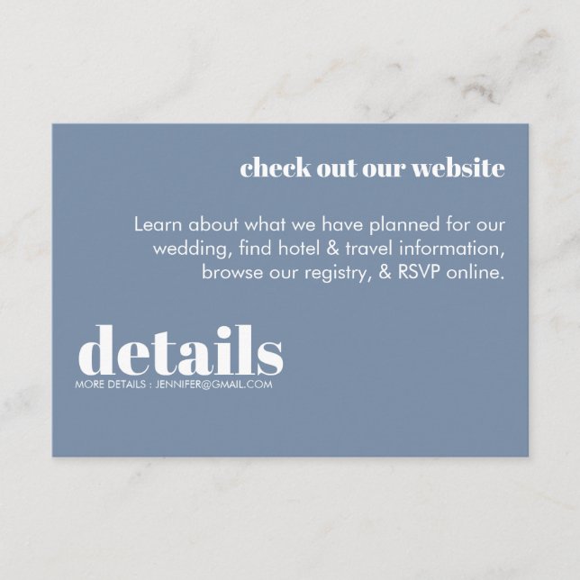 Invitación mínima de Bodas (Anverso)