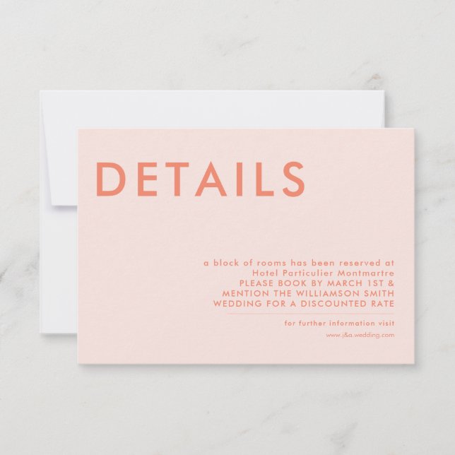 Invitación mínima de Bodas (Anverso)