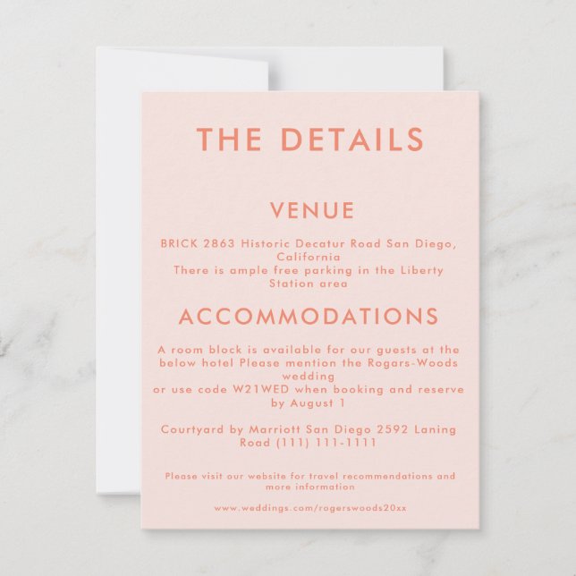 Invitación mínima de Bodas Verde azulados (Anverso)