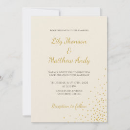 Invitación mínima de casamiento de punto de Reliev