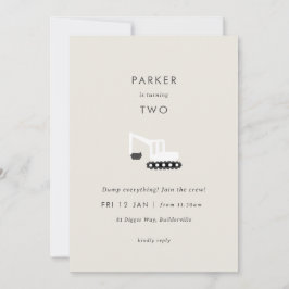 Invitación mínima de cumpleaños al Fiesta de const