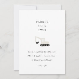 Invitación mínima de cumpleaños al Fiesta de const