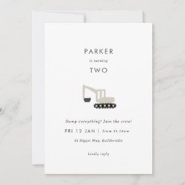 Invitación mínima de cumpleaños al Fiesta de const