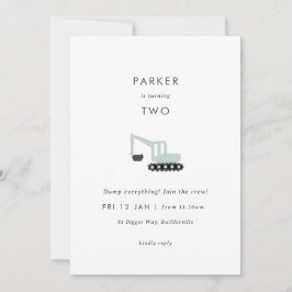 Invitación mínima de cumpleaños al Fiesta de const