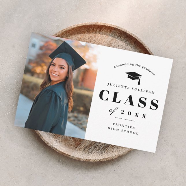 Invitación mínima de graduación fotográfica (Subido por el creador)