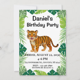 Invitación Mínima de Tigre