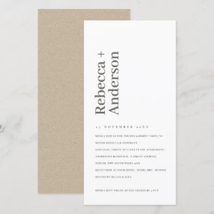 INVITACIÓN MÍNIMA DE TIPOGRAFÍA EN BLANCO Y NEGRO