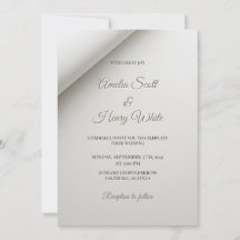 Invitación Mínima Doble Sombra Moderna de Boda