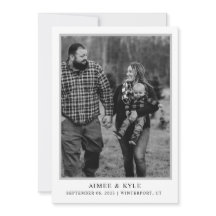 Invitación Mínima Elegante para Guardar la Fecha