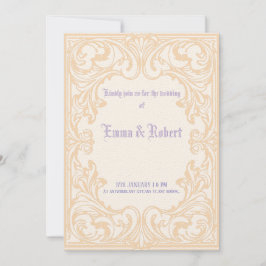 Invitación mínima gótica a la boda
