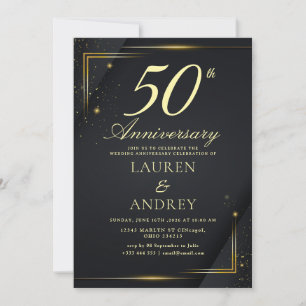 Invitación mínima para aniversario de bodas número