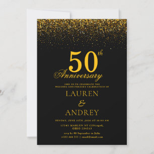 Invitación mínima para aniversario de bodas número