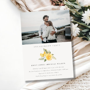 Invitación mínima para el compromiso de fotos de l