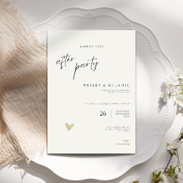 Invitación Mínima para Fiesta de Felices para Siem
