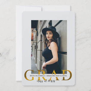 Invitación Mínima para Fiesta de Graduación - Invi