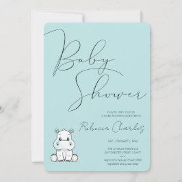 Invitación Minimal Baby Shower 