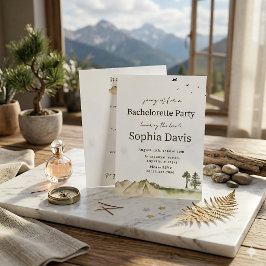 Invitación Minimal Desert Bachelorette Party Earthy Palm 