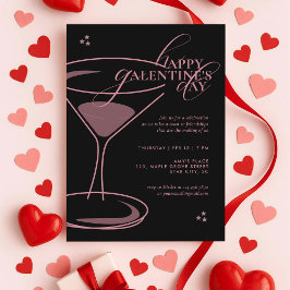 Invitación Minimal Elegant Chic Typography 2026 Galentine's