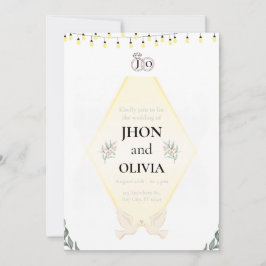Invitación Minimal Elegant Wedding Invitation | Simple Modern