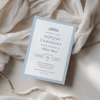 Minimal Formal Marco Azul para Ceremonia de Aqiqah
