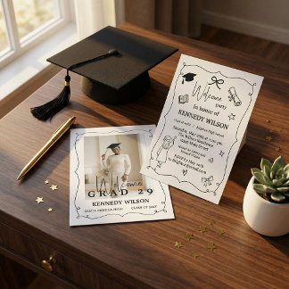 Invitación Minimal Graduation Invitation | Class of 2026 
