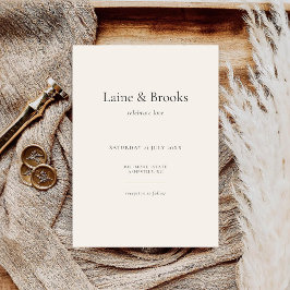 Invitación Minimal Typography Wedding | Modern Elegent