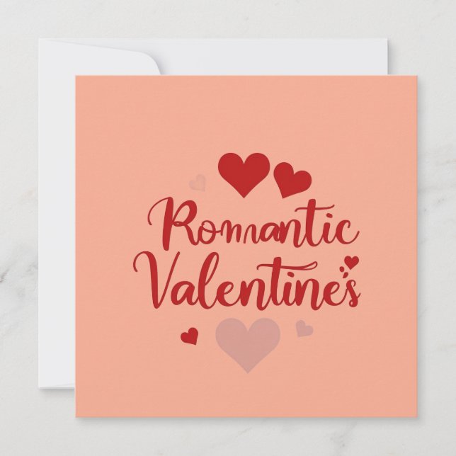 Invitación Minimal Valentine’s Day Love Typography Design | R (Anverso)