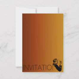 Invitación Minimalismo Caballeros Vip Cigarros Hombre Púrpura