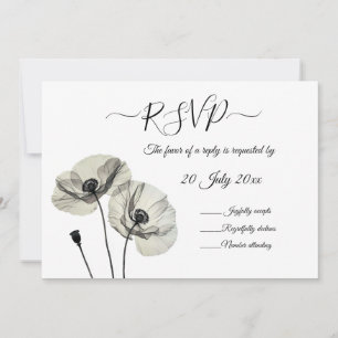 Invitación Minimalismo sencillo y elegante, adornos blancos y