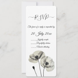 Invitación Minimalismo sencillo y elegante, adornos blancos y