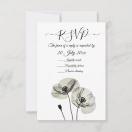 Invitación Minimalismo sencillo y elegante, adornos blancos y