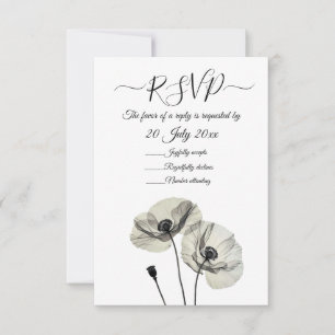 Invitación Minimalismo sencillo y elegante, adornos blancos y