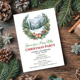 Invitación Minimalist Cozy Holiday Scene Editable Invitation
