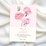 Invitación Minimalist elegant flower wedding<br><div class="desc">Minimalist elegant flower</div>