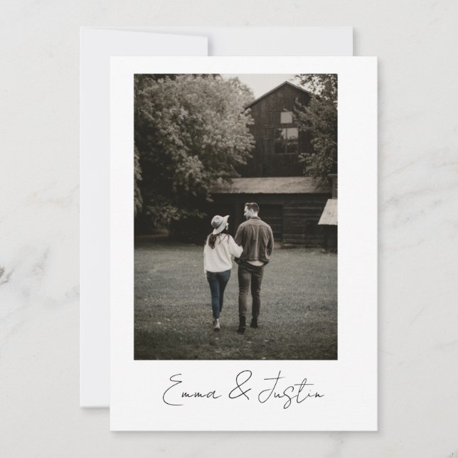 Invitación Minimalist Wedding Invitation