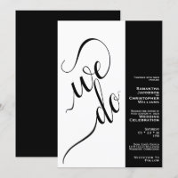 Minimalista 2 Panel Elegante Boda Blanco