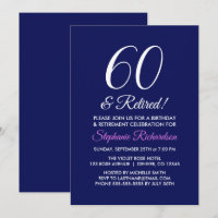 Minimalista 60 y Jubilación Jubilado Morado Oscuro