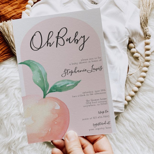 Invitación Minimalista a Baby Shower (Subido por el creador)
