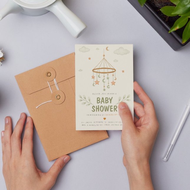 Invitación minimalista a Baby Shower (Subido por el creador)