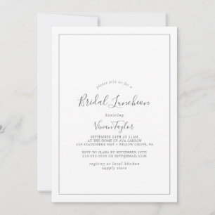 Invitación minimalista a la celebración del almuer