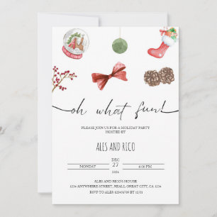 Invitación Minimalista a la fiesta de los Navidade