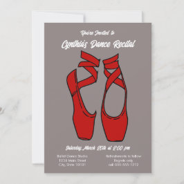 Invitación minimalista a la gala de baile de balle
