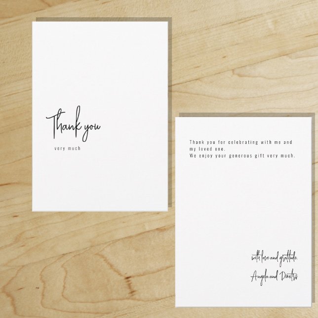 Invitación Minimalista agradecimiento digital (Subido por el creador)